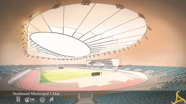 Foto În ciuda insistențelor candidatului PNL de a-l bloca, Guvernul a aprobat astăzi proiectul noului stadion de la Slatina