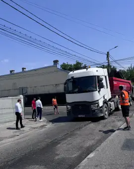 Foto FOTO. Primăria municipiului Slatina a început lucrările de reabilitare a străzii Tudor Vladimirescu