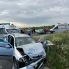 Foto Accident mortal pe un drum din Argeş. Unul dintre şoferi a fost găsit fără viaţă, iar alte 4 persoane sunt rănite