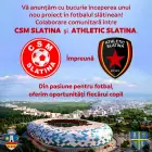 Foto CSM Slatina şi Athletic Slatina, parteneriat pentru dezvoltarea fotbalului