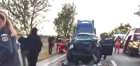 Foto Un bărbat a murit, în accidentul produs între Slatina şi Găneasa