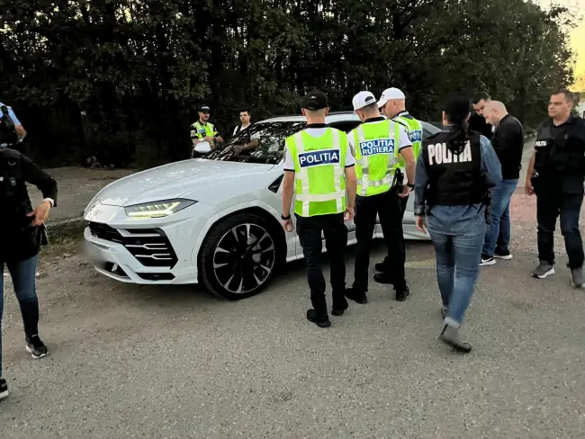 Foto Operațiune de amploare la Scornicești: Poliția a descoperit autoturisme sechestrate la nunta unui clan interlop (FOTO)