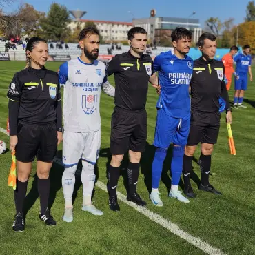 Foto CSM Slatina pierde din penalty deplasarea de la Focşani. Oprescu: „Astăzi, nu a fost nicio diferenţă între noi şi o echipă care este la retrogradare