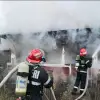 Foto Incendiu devastator la Studina: Anexă gospodărească mistuită de flăcări 