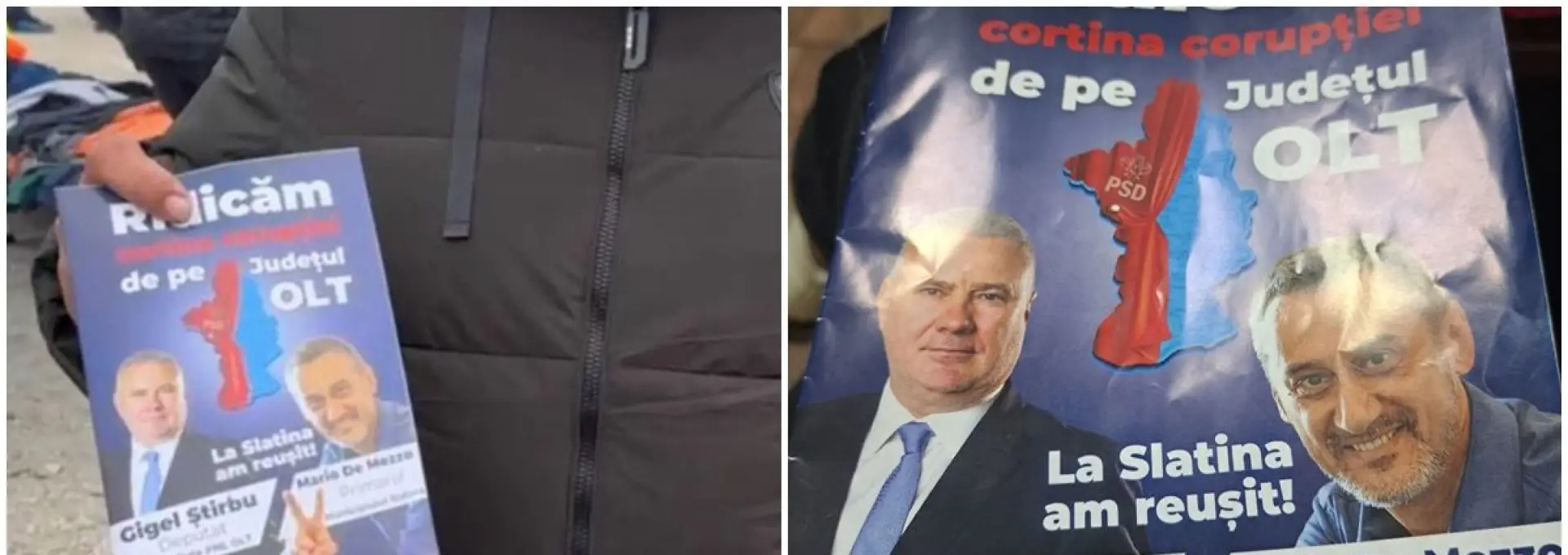 Foto Propagandă electorală ilegală în Olt: Broşură ilegală şi denigratoare distribuită de PNL 