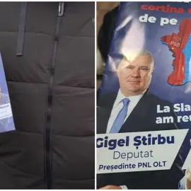 Foto Propagandă electorală ilegală în Olt: Broşură ilegală şi denigratoare distribuită de PNL 