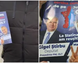 Foto Propagandă electorală ilegală în Olt: Broşură ilegală şi denigratoare distribuită de PNL 