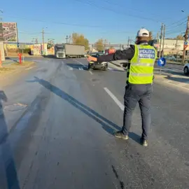 Foto Un minor a fost prins la volan pe strada Panselelor, din Slatina