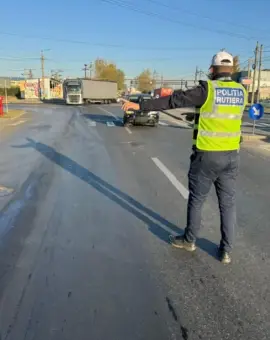 Foto Un minor a fost prins la volan pe strada Panselelor, din Slatina