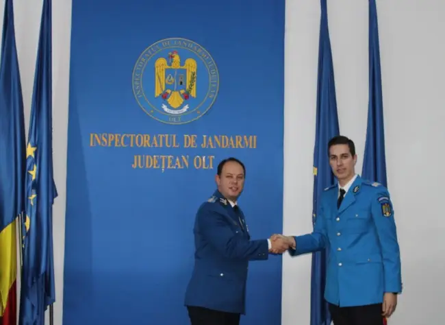 Foto FOTO. Avansări în grad la Inspectoratul de Jandarmi Judeţean Olt