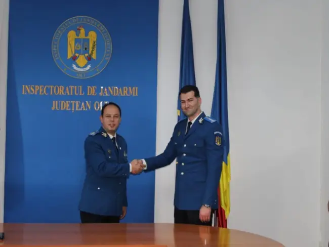 Foto FOTO. Avansări în grad la Inspectoratul de Jandarmi Judeţean Olt