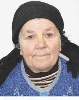 Foto Femeie în vârstă de 82 de ani din Pîrşcoveni, dată dispărută de familie