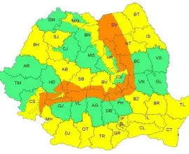 Foto Cod portocaliu de viscol puternic în zonele montane din 17 județe și Cod galben de vânt în judeţul Olt şi alte regiuni ale țării