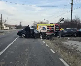 Foto Două persoane la spital, în urma unui accident produs la Strejeşti