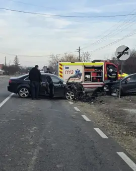 Foto Două persoane la spital, în urma unui accident produs la Strejeşti