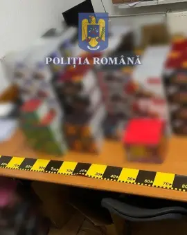 Foto Sute de kilograme de petarde, confiscate de poliţişti în Slatina