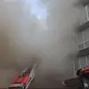 Foto VIDEO. Incendiu la o clădire de birouri din Slatina