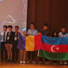 Foto Ştefan Eduard Florin, micul matematician din Caracal. Elev în clasa a IV-a, acesta a câştigat premiul de aur al concursului „Math International Challenge”