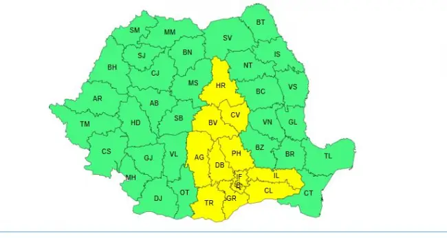 Foto    Codul galben de ger, prelungit în mai multe judeţe