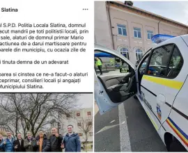 Foto Odă cu greșeli gramaticale pentru șeful Poliției Locale Slatina, postată pe pagina de Facebook a instituţiei