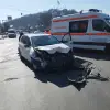 Imagine Impact între o autoutilitară şi un autoturism într-o intersecţie din Slatina. Un tânăr, la spital