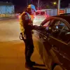 Imagine Caracalean, în vârstă de 70 de ani, la volan cu permisul suspendat