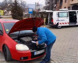 Foto Control RAR în Olt: Aproape 50% dintre vehicule prezentau deficiențe, iar peste 5% riscau accidente