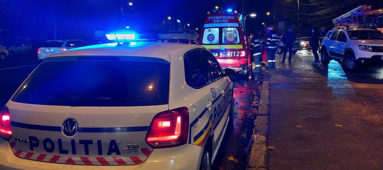 O şoferiţă de 26 de ani din Slatina a ajuns la UPU în urma unui accident rutier petrecut pe